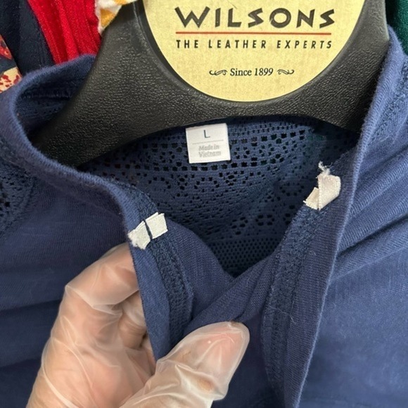 MV Sports Atlantic City Navy Lace Back Destination Tee Size Large - "Alyse" - Picture 11 of 11